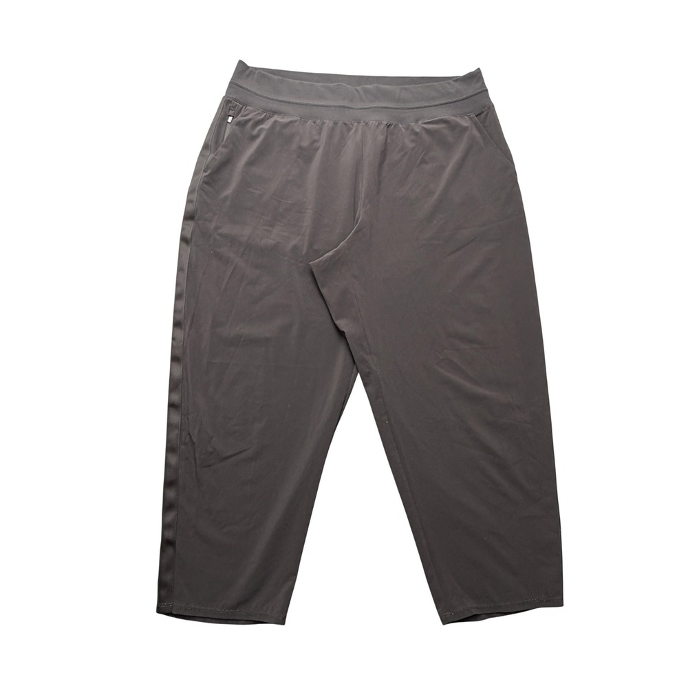 Athleta Nolita Crop Pants‎ Womens 18 Plus Brown Slim Tapered Stretch Activewear